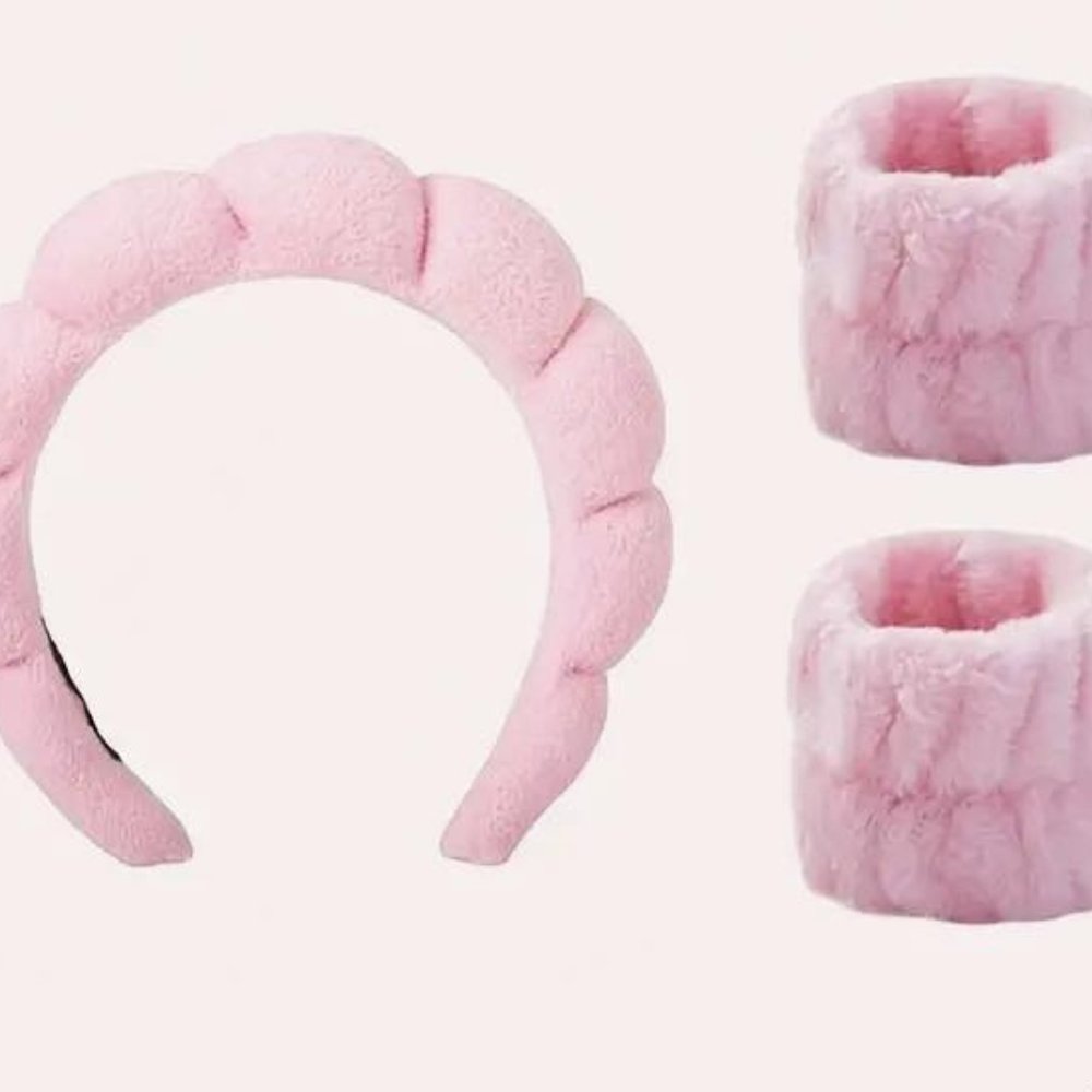 3 pc Womens Spa Headband Set